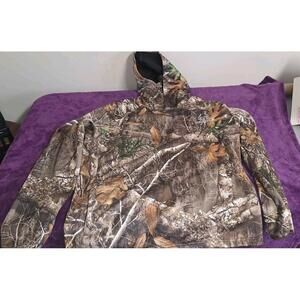 Realteee Edge Camouflage Hoodie With Neck Gaiter 2XL (50/52) W/ Zippered Pockets